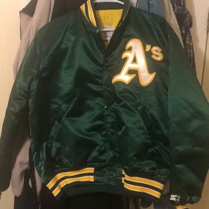 authentic A’s starter jacket (diamond collection)